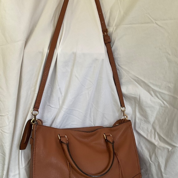 REBECCA MINKOFF Regan Camel Tan Pebbled Leather Crossbody - Picture 3 of 5
